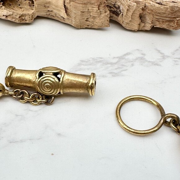 Iolite & 14K Gold Filled Bead Bracelet With Decorative Toggle Clasp - Picture 5 of 10